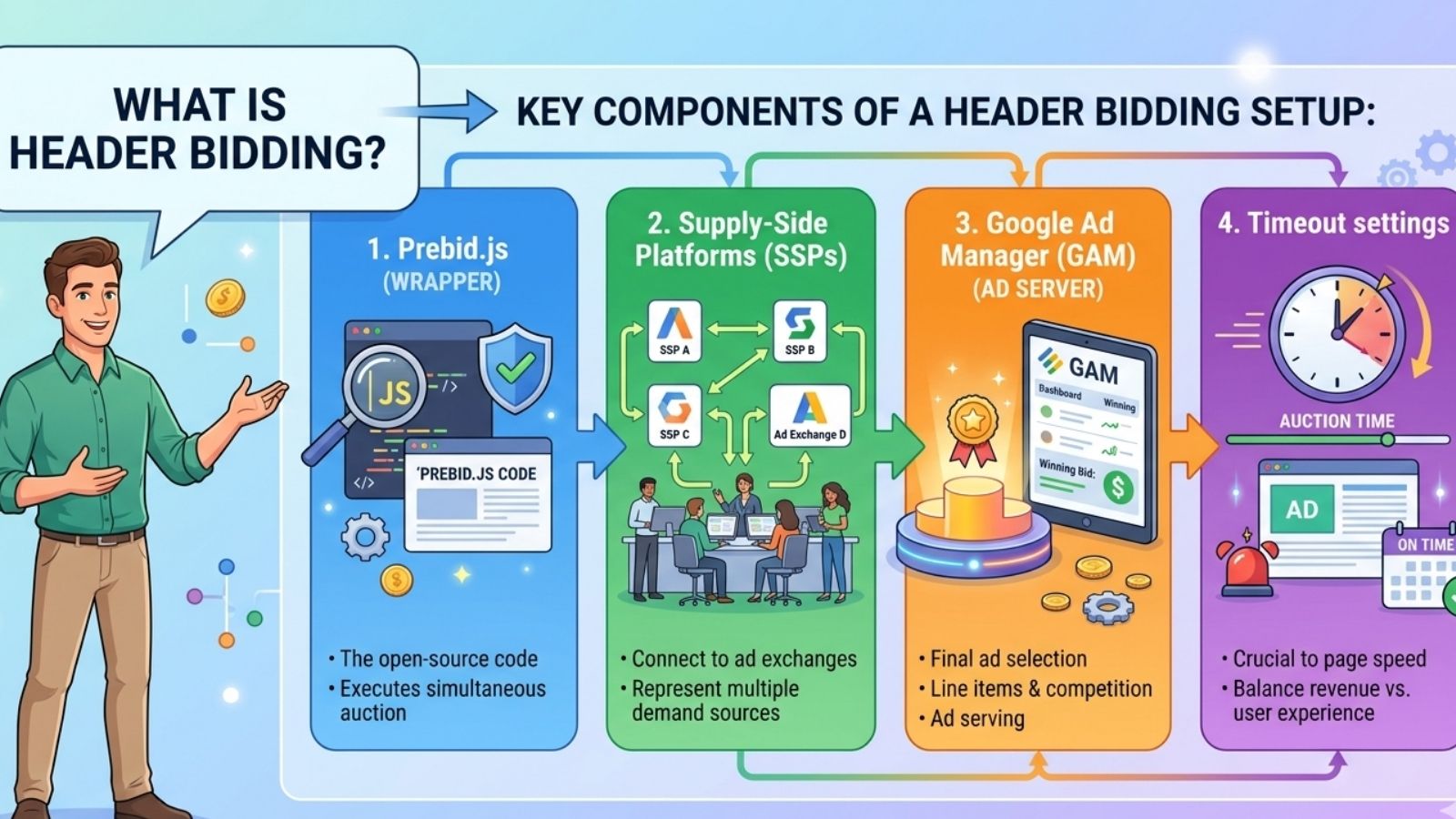 Header bidding vs AdSense